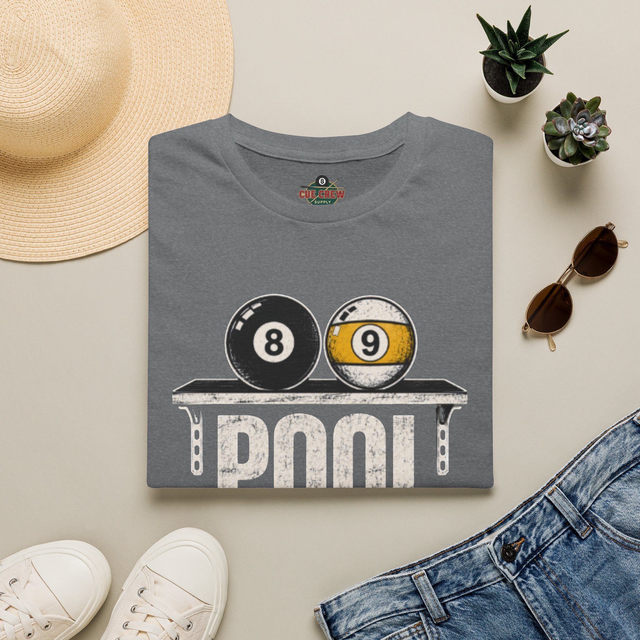 Pool Skills Sold Separately Funny Billiards T-Shirt | Front Print Only | 8 Ball & 9 Ball Graphic Unisex Tee