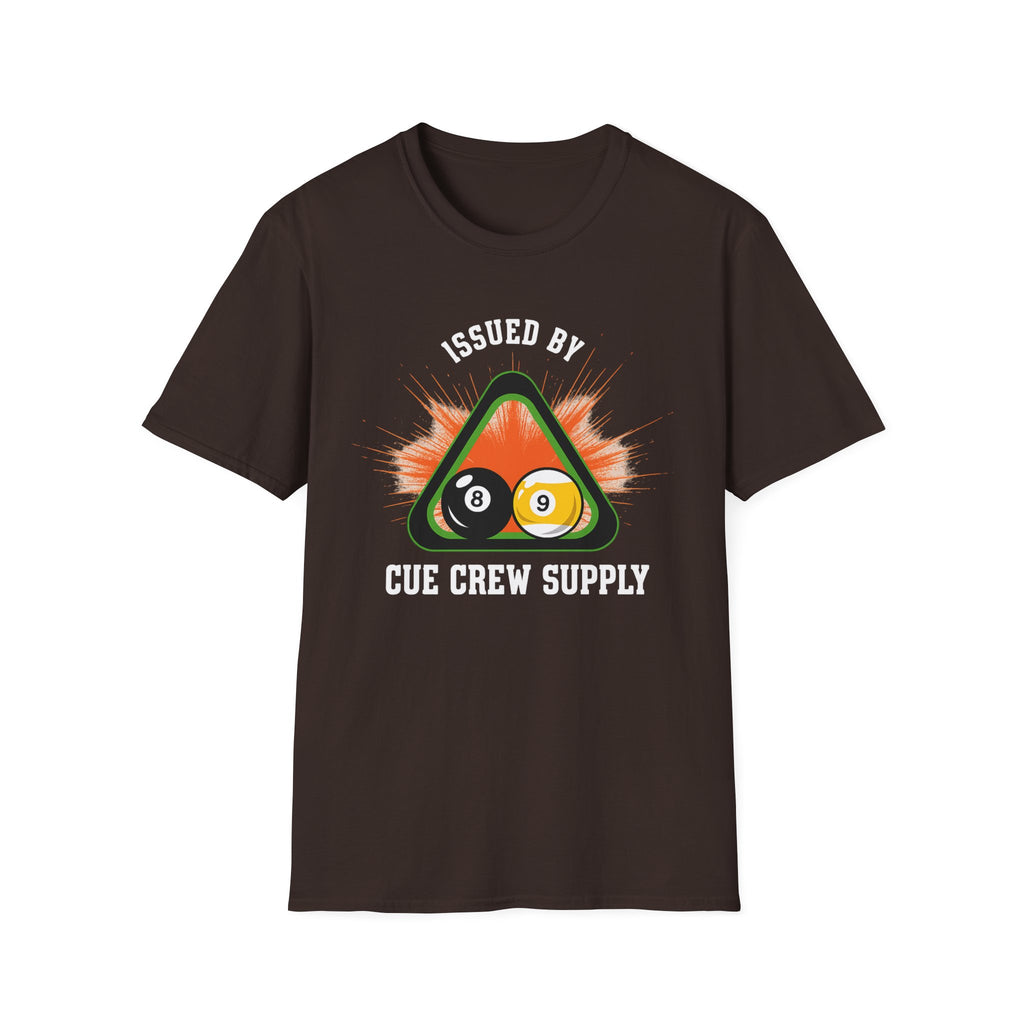 Issued By Cue Crew Supply V1 Core Line Billiards Gildan Tee