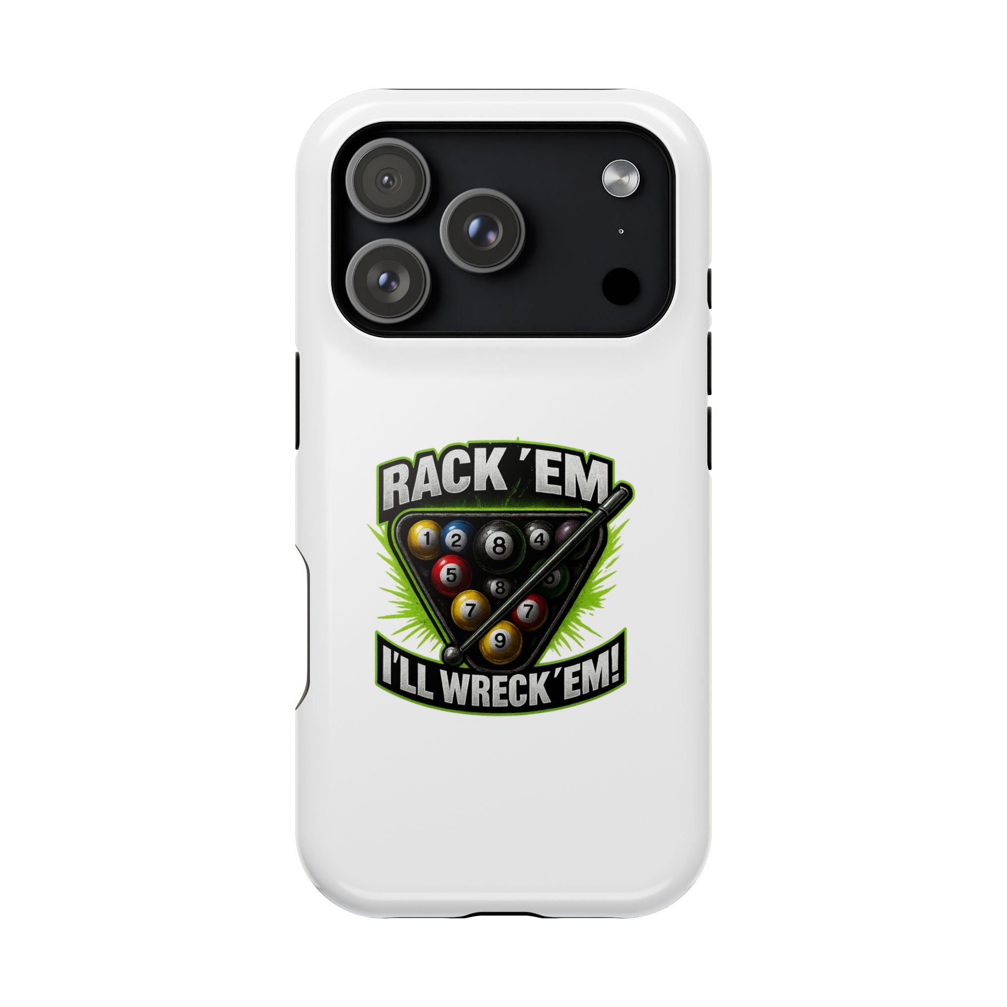 Magnetic Phone Case - Rack 'Em, I'll Wreck 'Em | Cool Custom Impact-Resistant Cases for Gamers & Pool Lovers, Perfect Gift for [...]