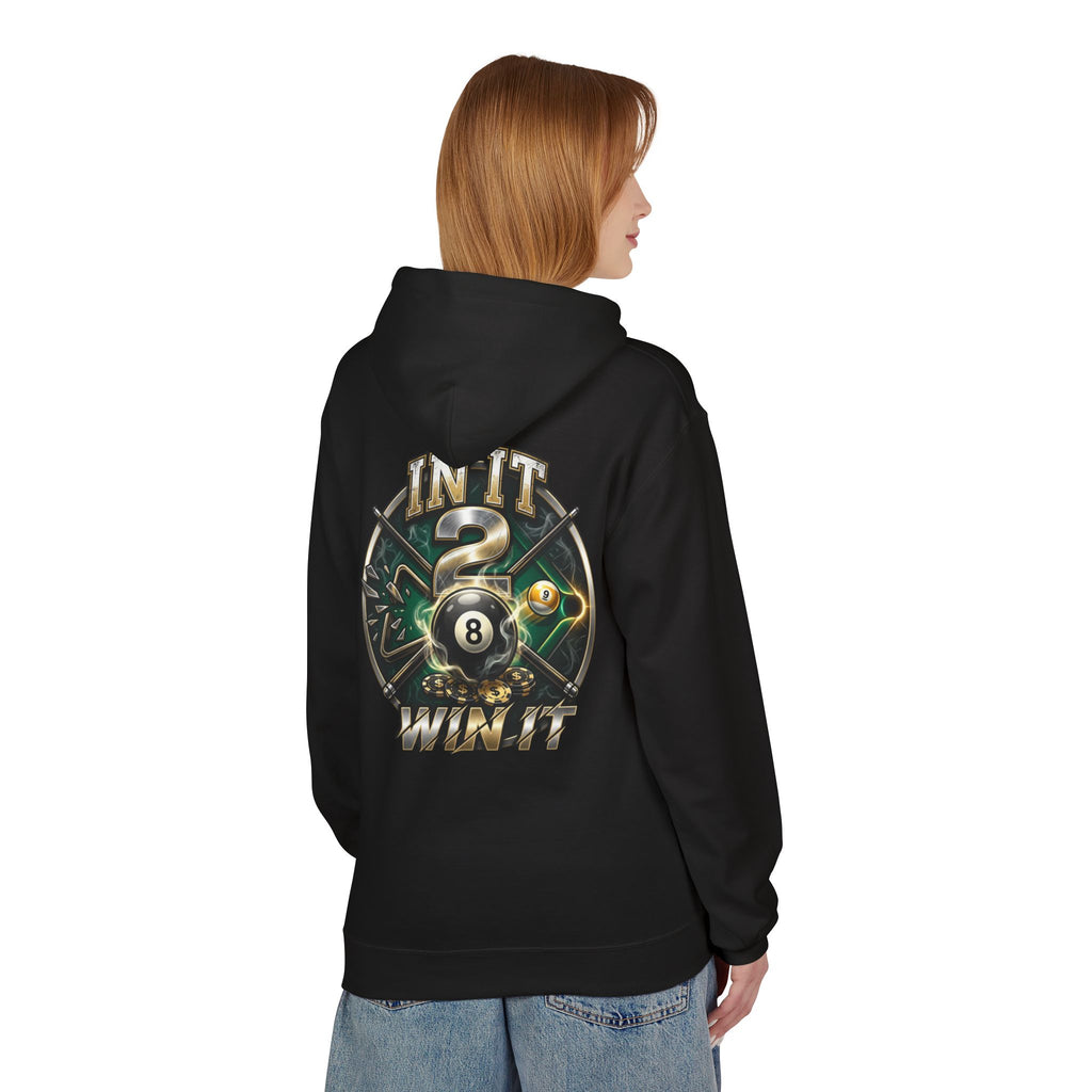 In It 2 Win It Pool Player Hoodie | Lucky 8 Ball & 9 Ball Billiards Graphic Hoodie | Cue Crew Supply
