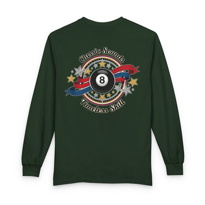 8-Ball Classic Sounds Billiards Gildan Long Sleeve Tee