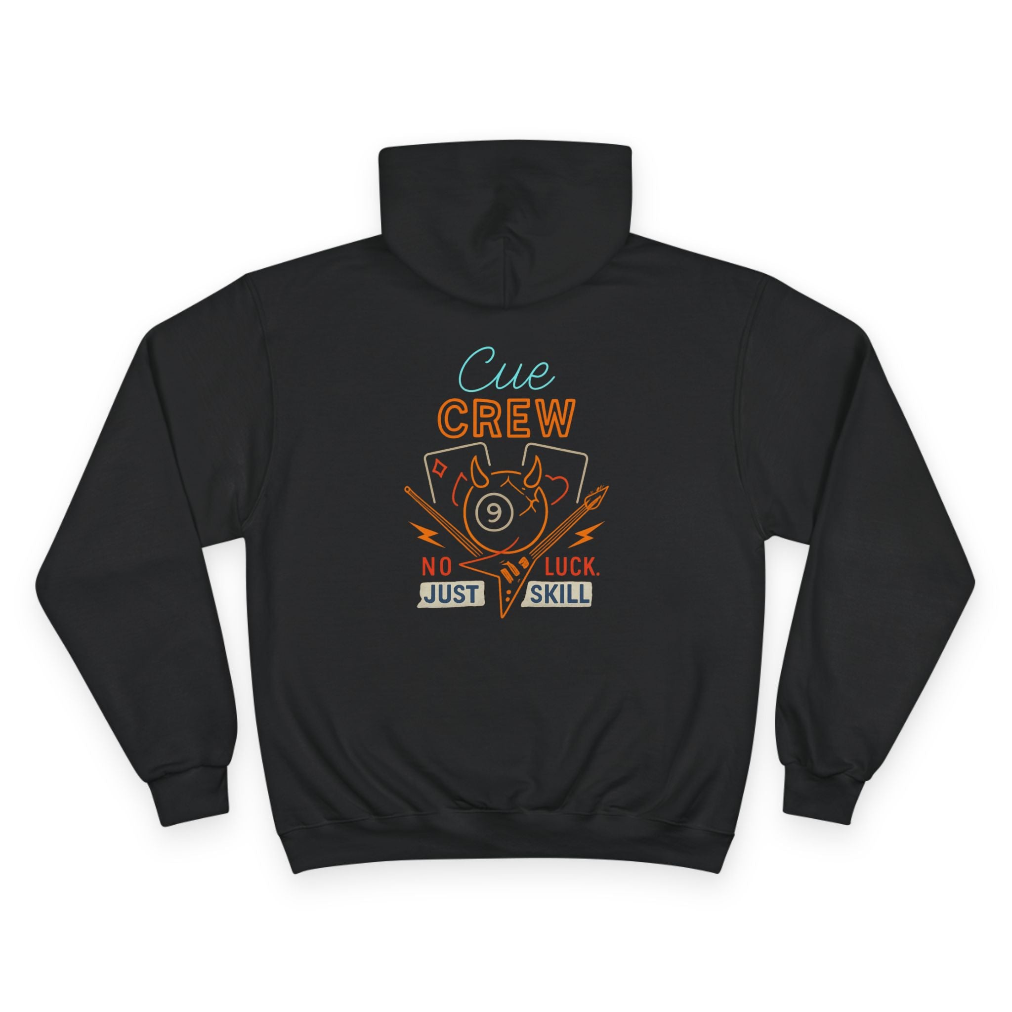 Cue Crew No Luck Just Skill V2 Hoodie - Champion