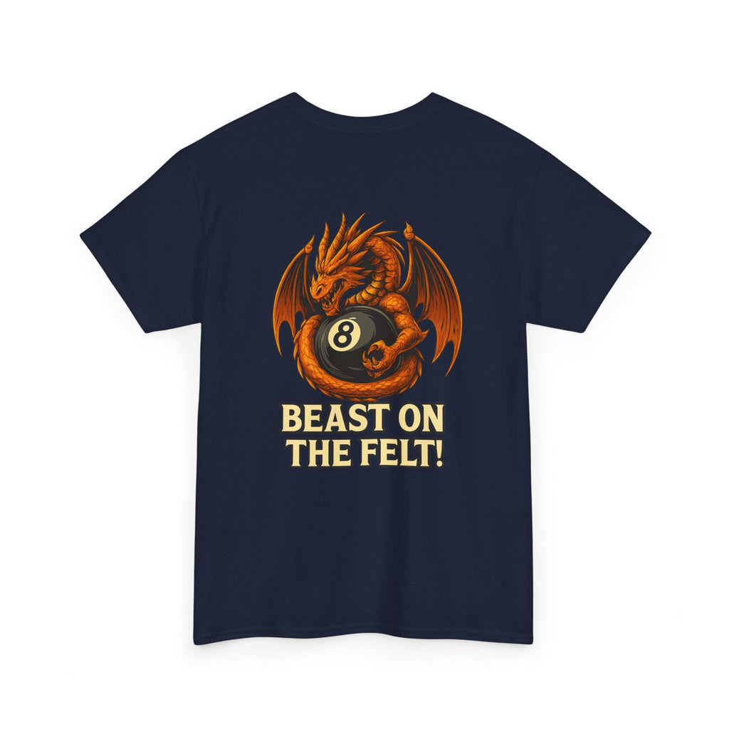 Beast On The Felt Dragon Billiards Gildan Tee