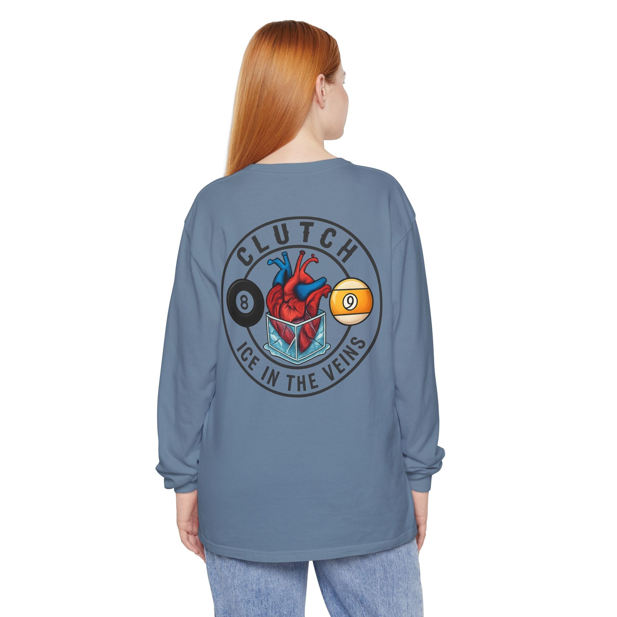 Clutch Ice in the Veins V2 Comfort Colors Long Sleeve Tee