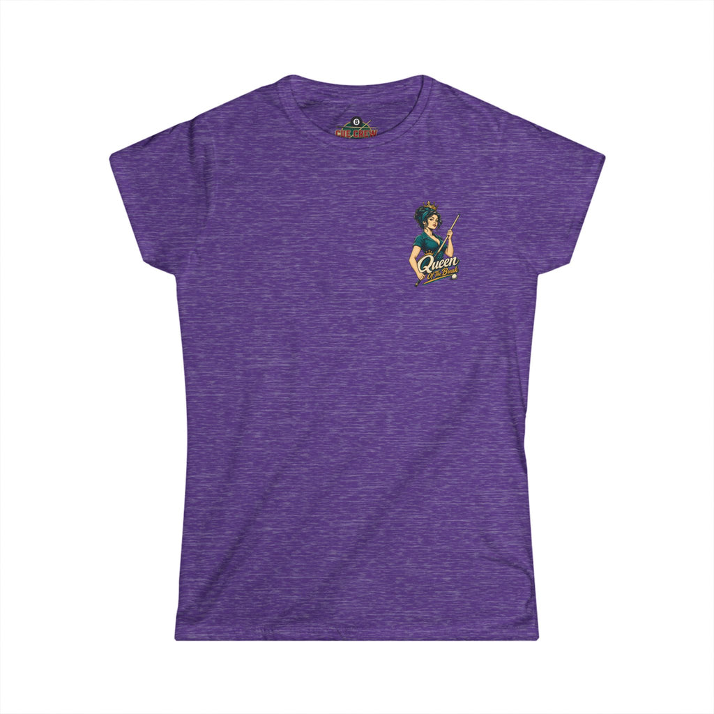 Queen of the Break Women’s Billiards T-Shirt – Front & Back Pool Tee
