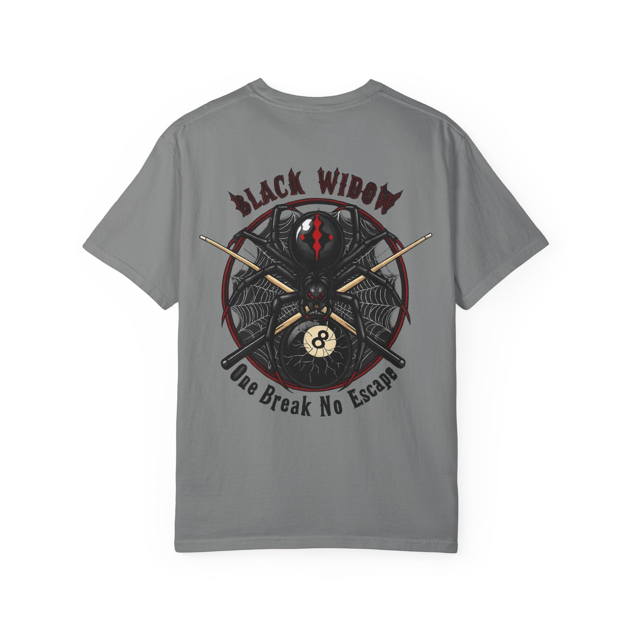 Black Widow One Break No Escape Billiards Comfort Colors Tee