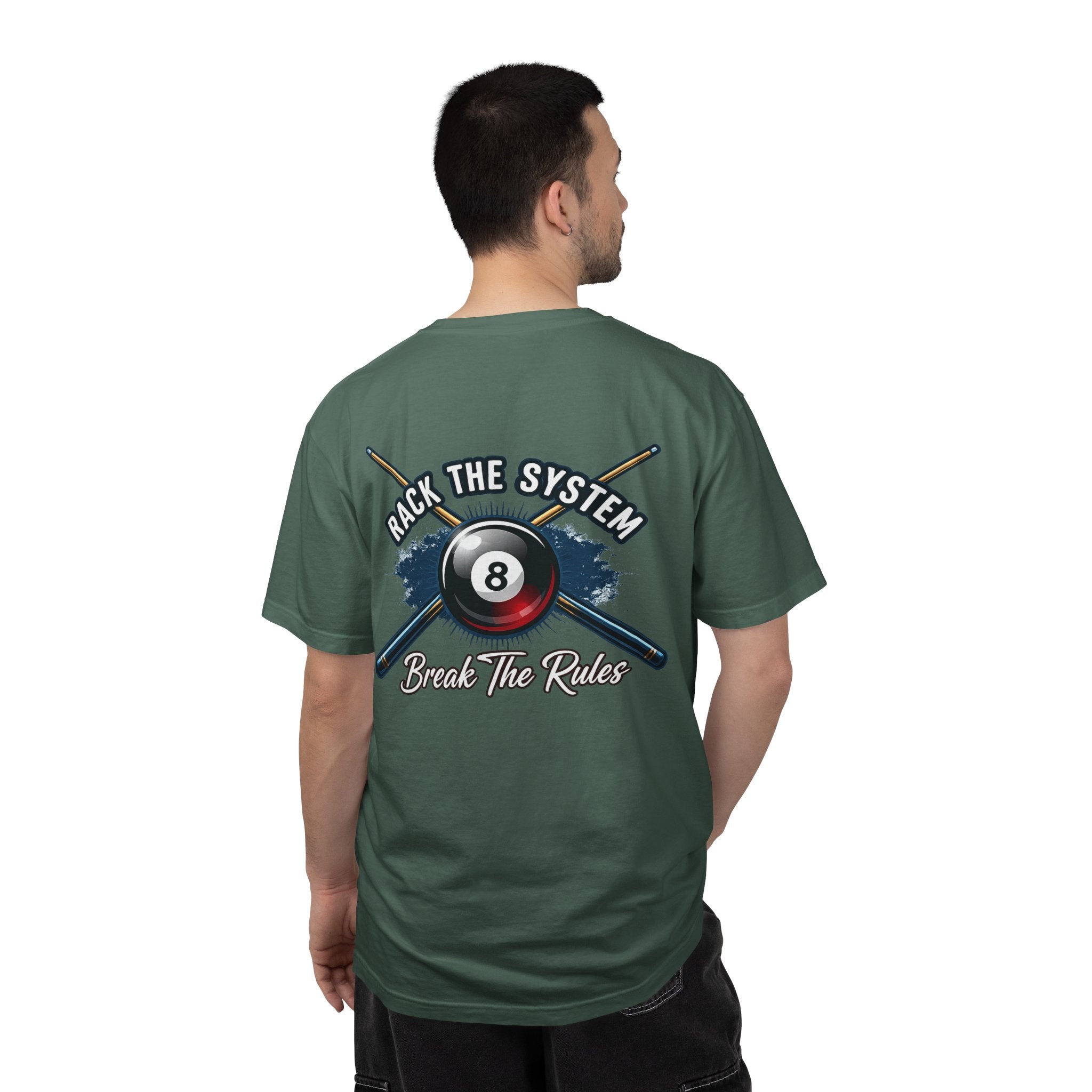 Rack the System Break The Rules Billiards Comfort Colors Tee