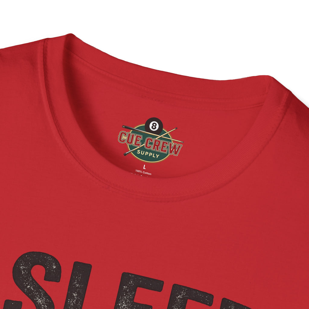 I Sleep Well at Night Funny Billiards T-Shirt – Pool Player 8 Ball Graphic Tee