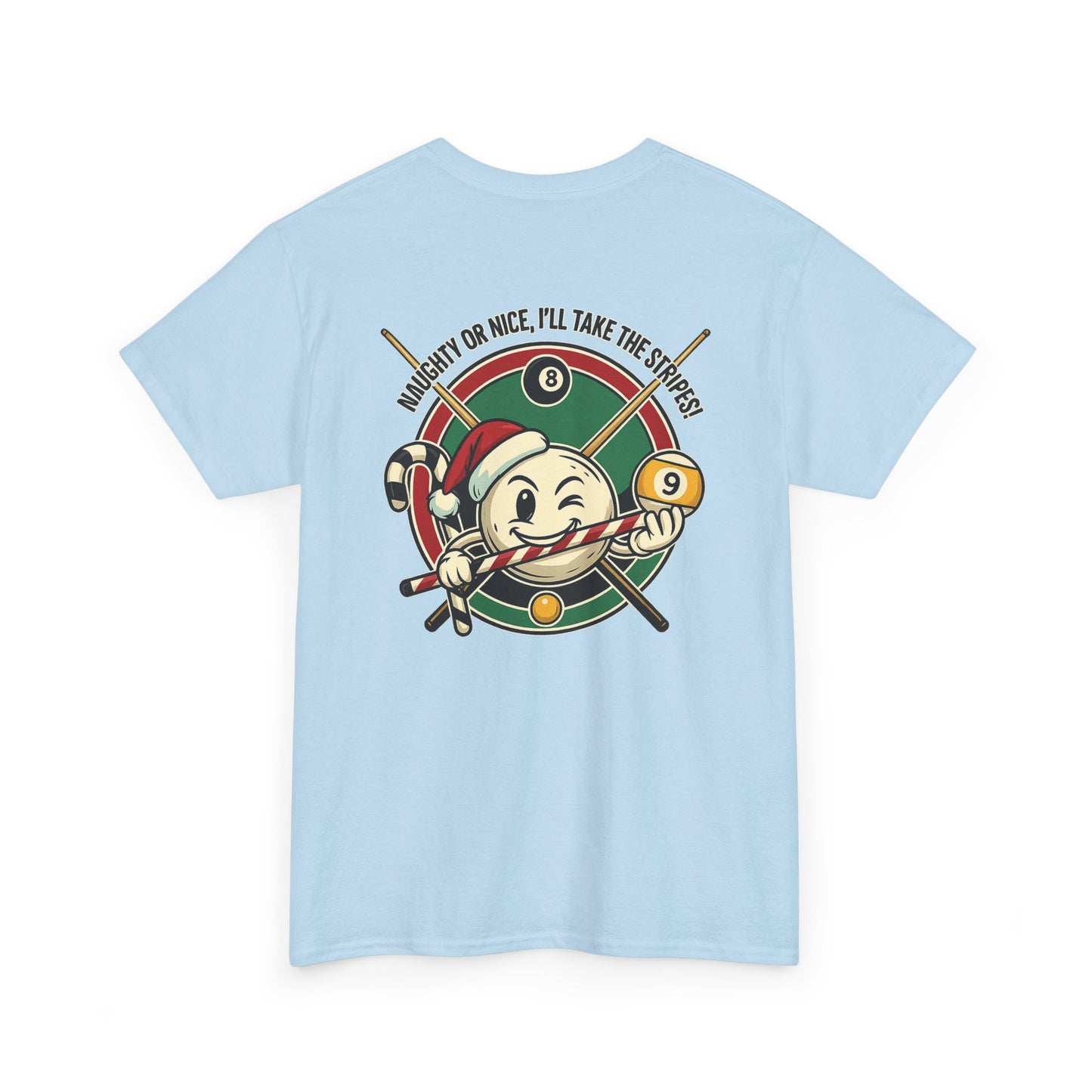 Naughty Or Nice, I'll Take The Stripes Gildan Billiards Tee