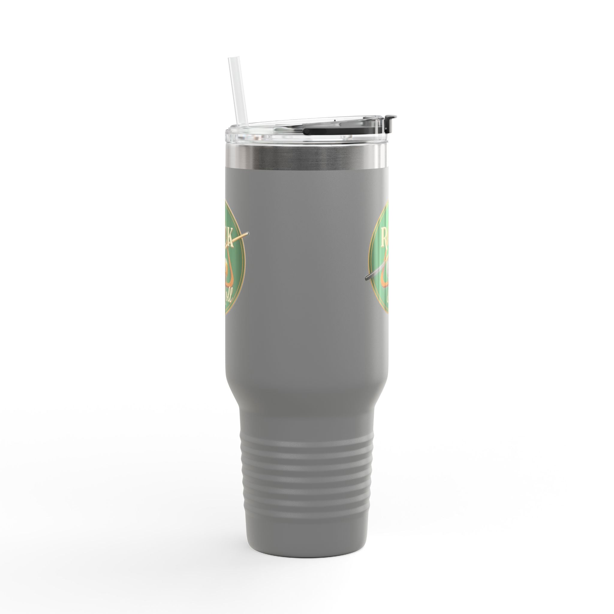 Rack & Roll Billiards Pool Cue Logo 40oz Insulated Travel Mug