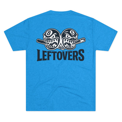 Leftovers Black Logo Chompers Next Level Tri-Blend Tee