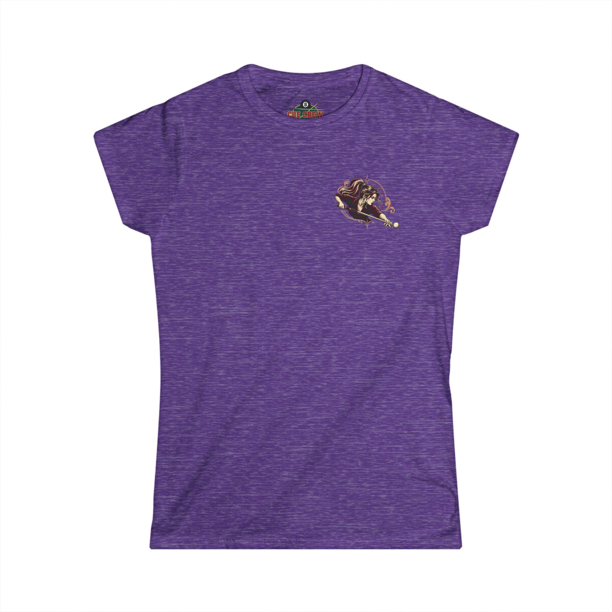 Don’t Let the Ponytail Fool You – Women’s Billiards T-Shirt – Front & Back Pool Tee