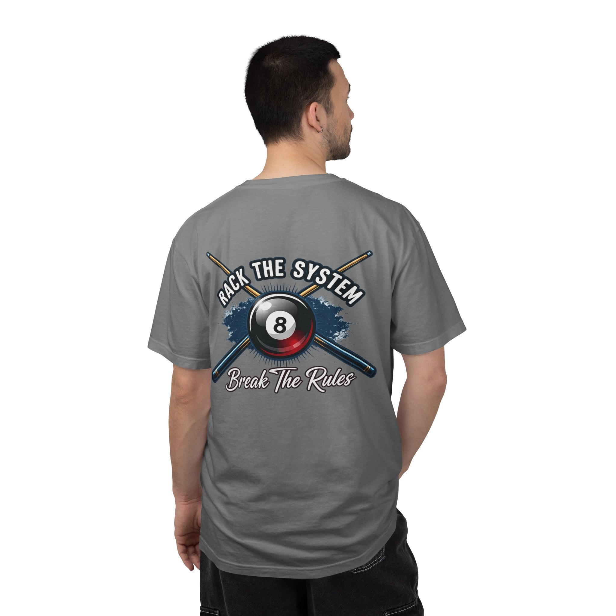 Rack the System Break The Rules Billiards Comfort Colors Tee