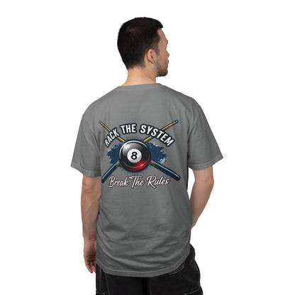Rack the System Break The Rules Billiards Comfort Colors Tee