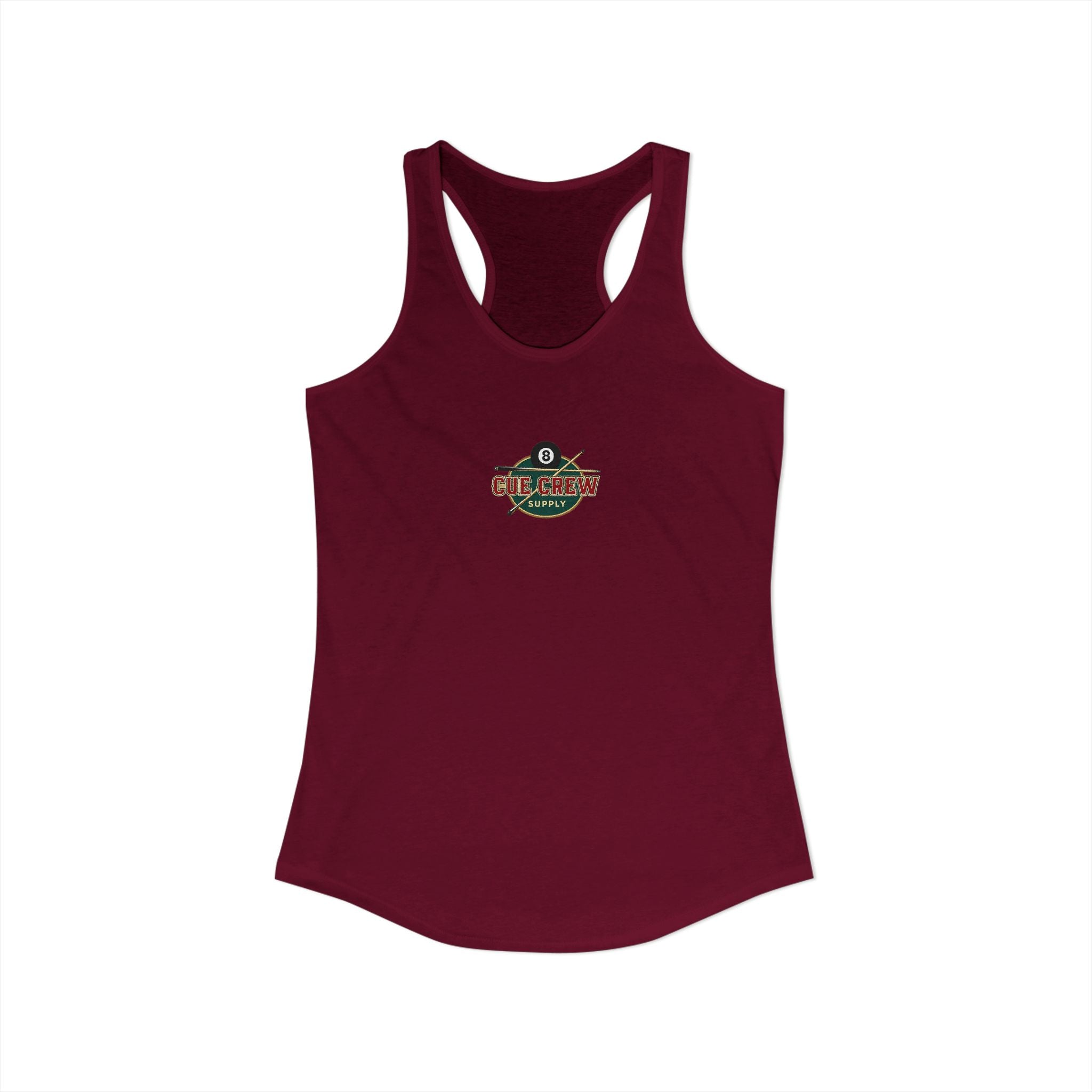 Rack 'Em Up Buttercup Women's Racerback Tank Top | Vintage Pool Hall Billiards Graphic Tank | Cue Crew Supply