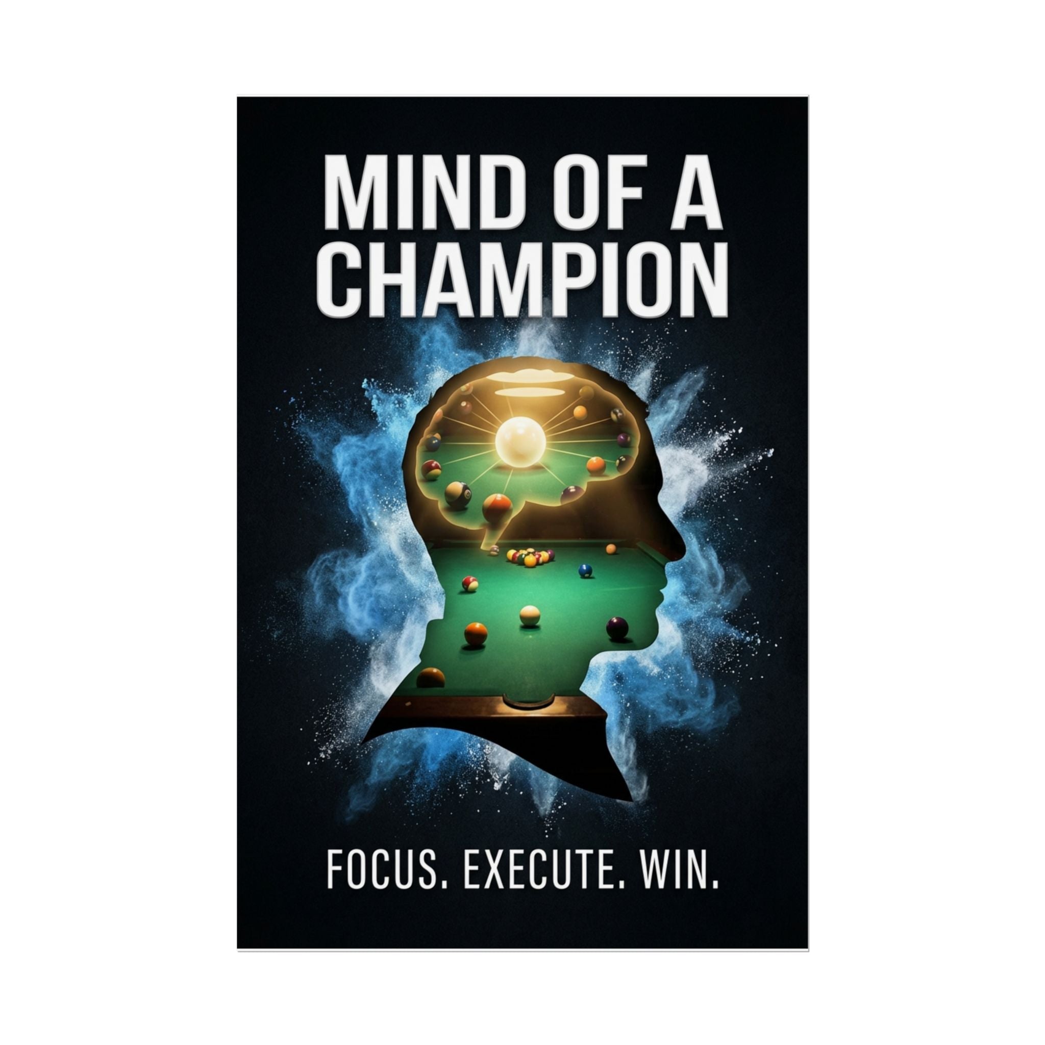 Mind of a Champion Motivational Rolled Poster 24"x36"