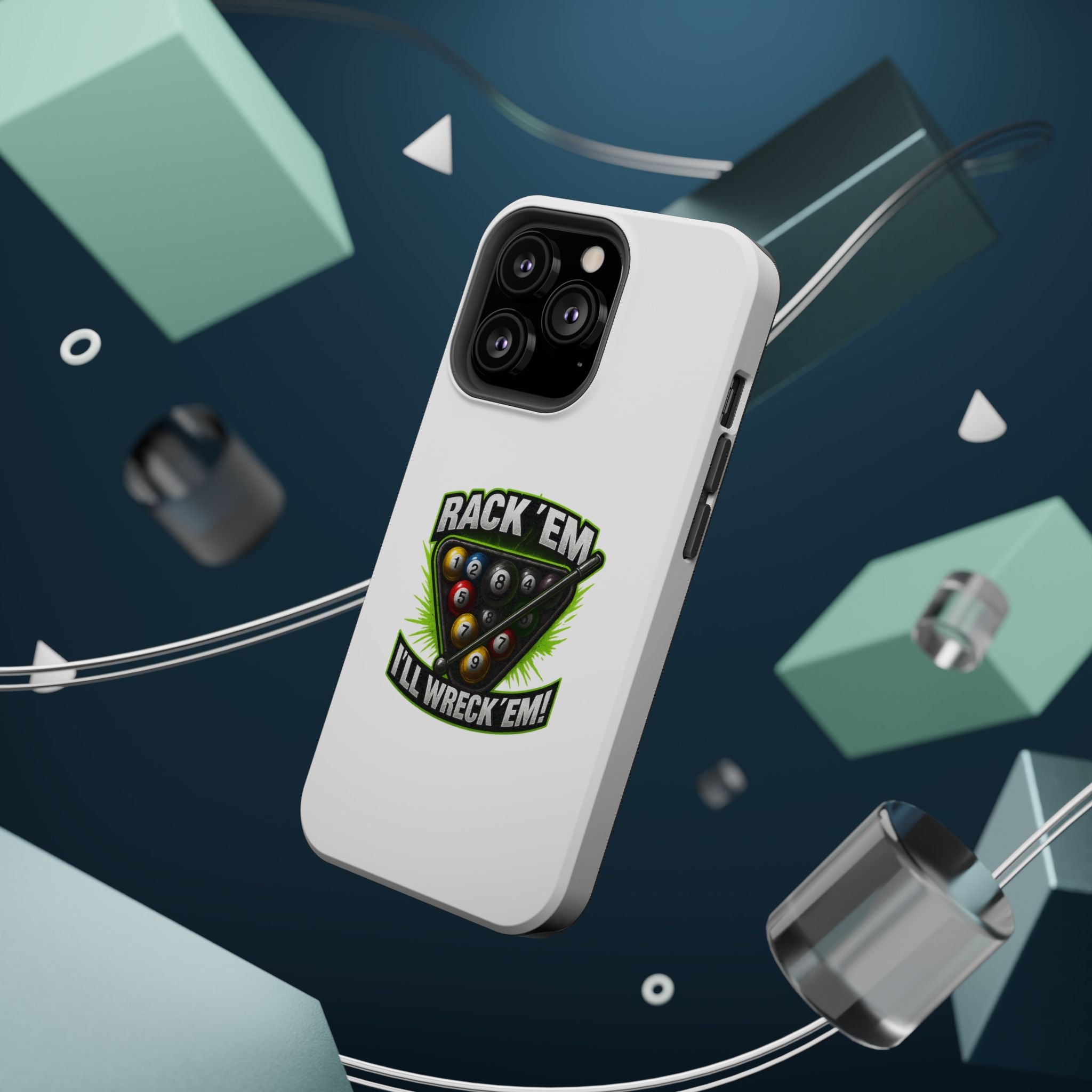 Magnetic Phone Case - Rack 'Em, I'll Wreck 'Em | Cool Custom Impact-Resistant Cases for Gamers & Pool Lovers, Perfect Gift for [...]