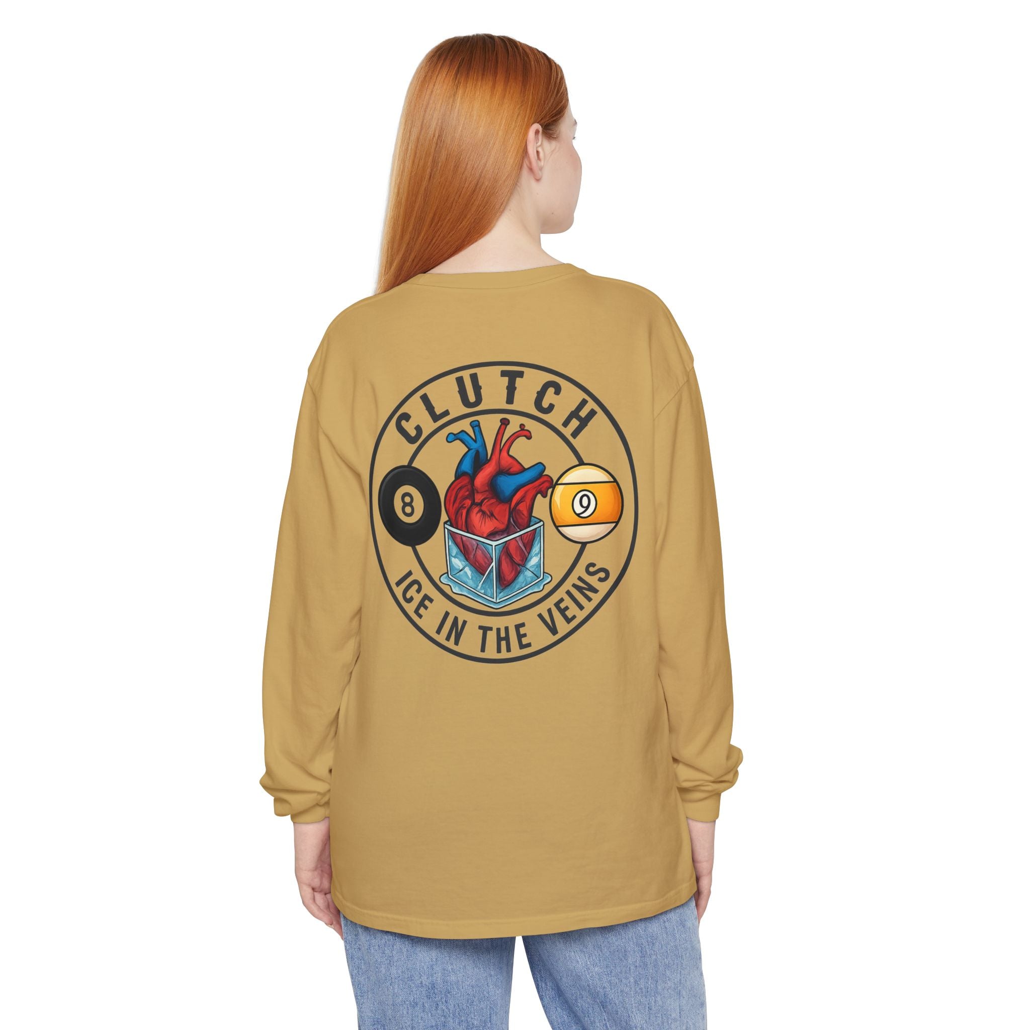 Clutch Ice in the Veins V2 Comfort Colors Long Sleeve Tee