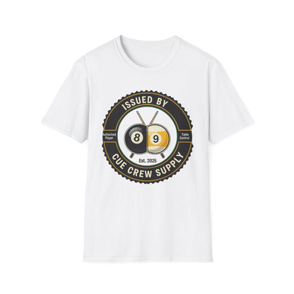 Issued By Cue Crew Supply V3 Core Line Billiards Gildan Tee