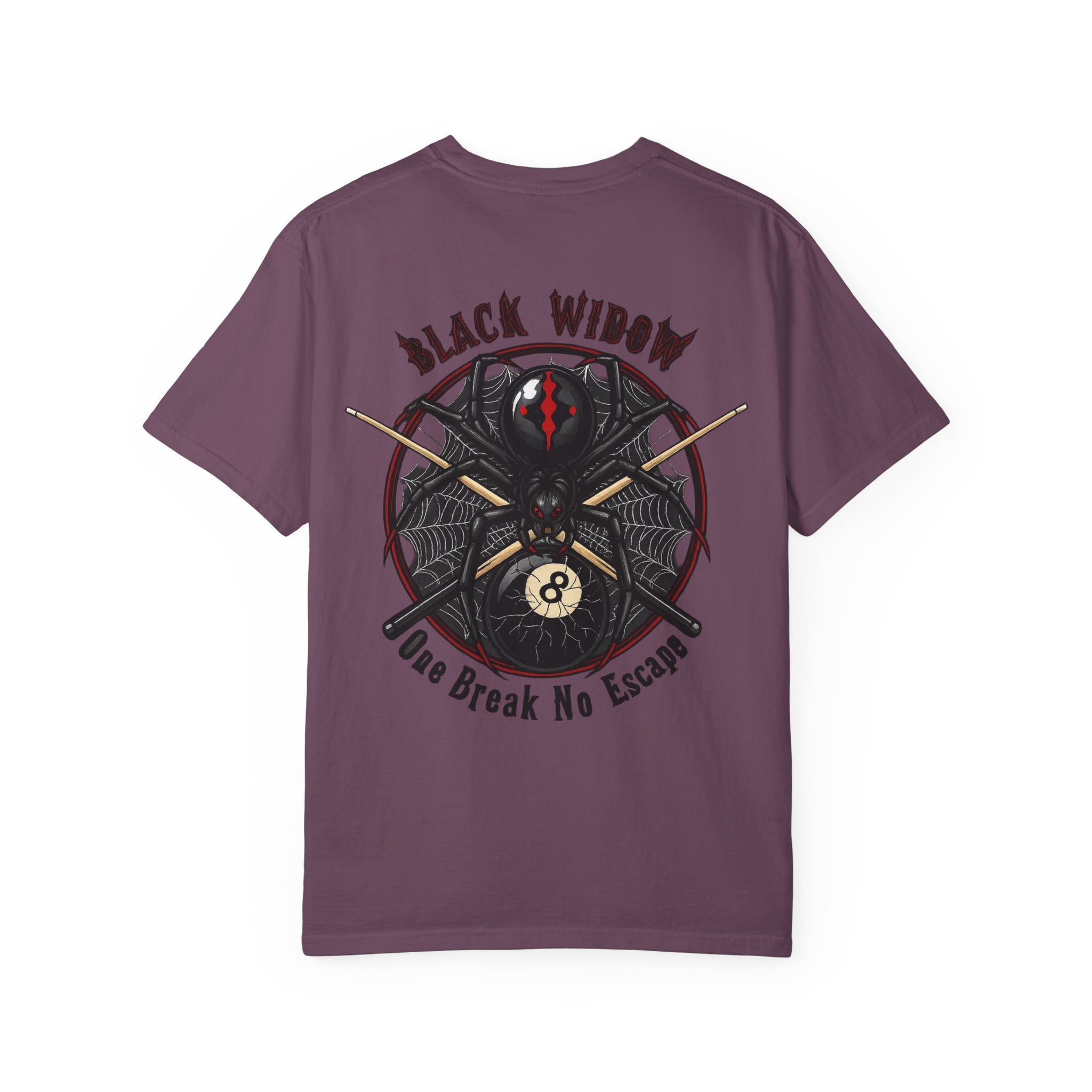 Black Widow One Break No Escape Billiards Comfort Colors Tee