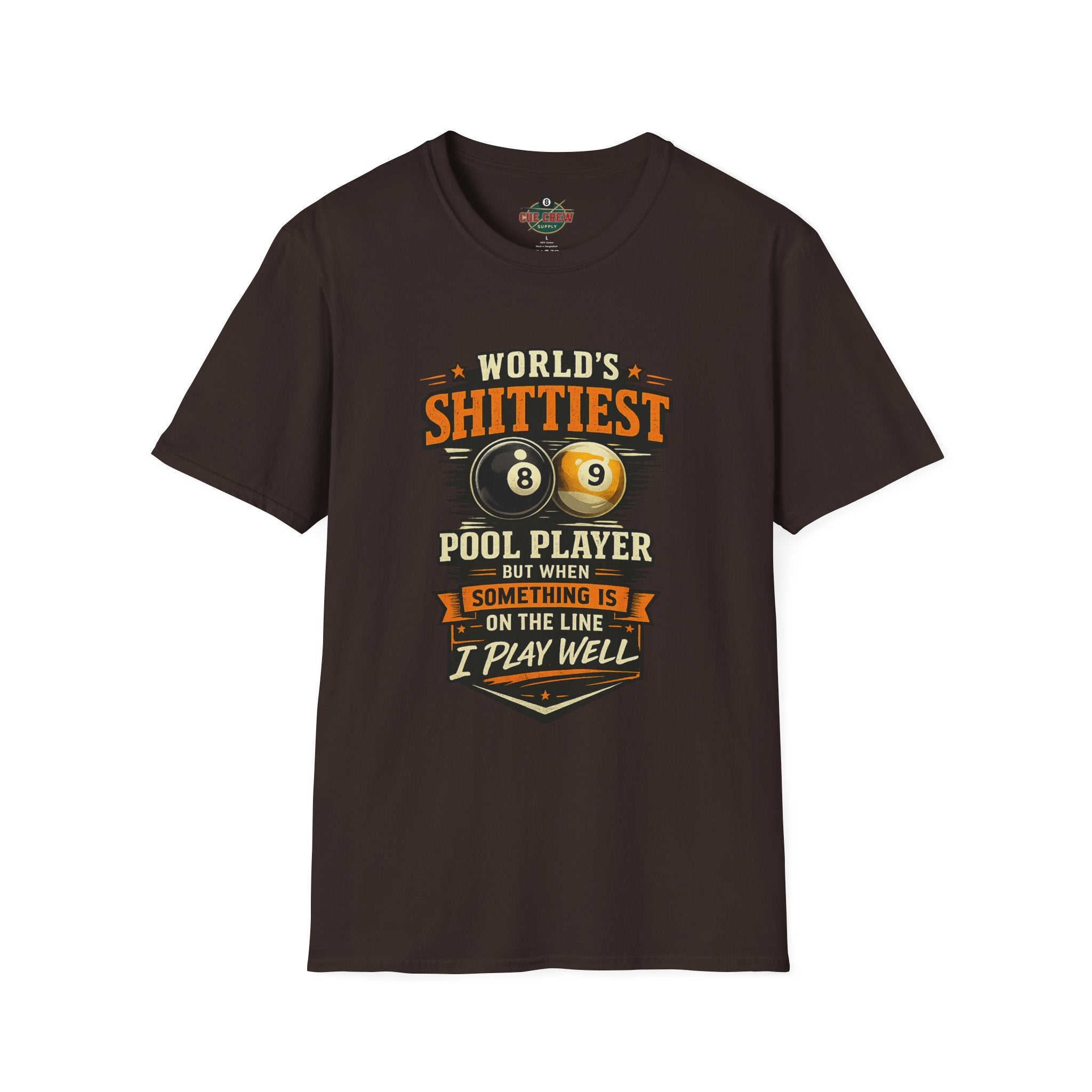 World’s Shittiest Pool Player Funny Billiards T-Shirt