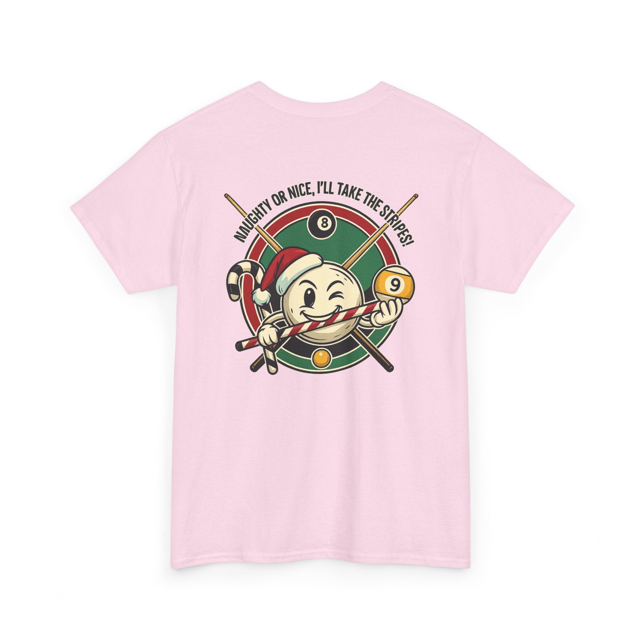 Naughty Or Nice, I'll Take The Stripes Gildan Billiards Tee