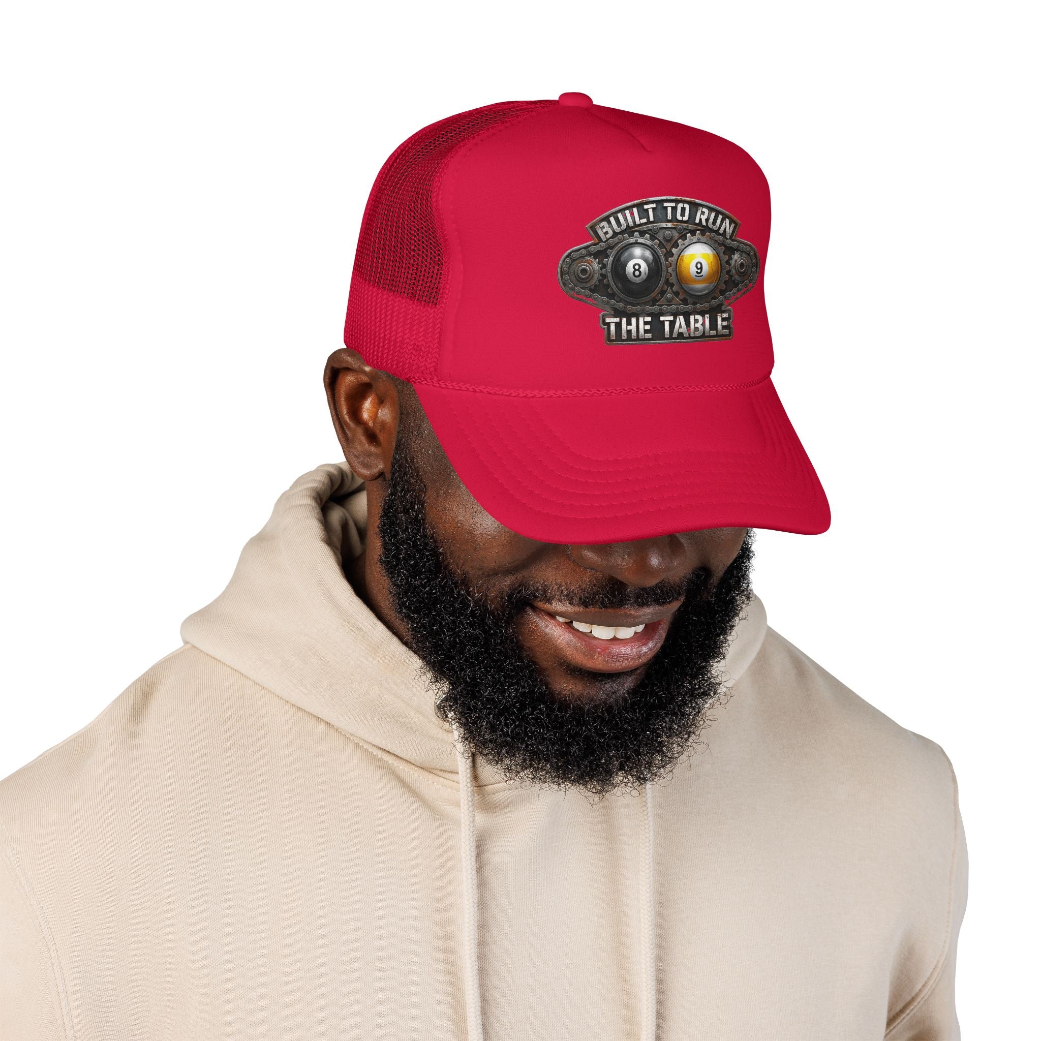 Built to Run the Table OTTO 39-165 Foam Trucker Hat – Billiards Snapback
