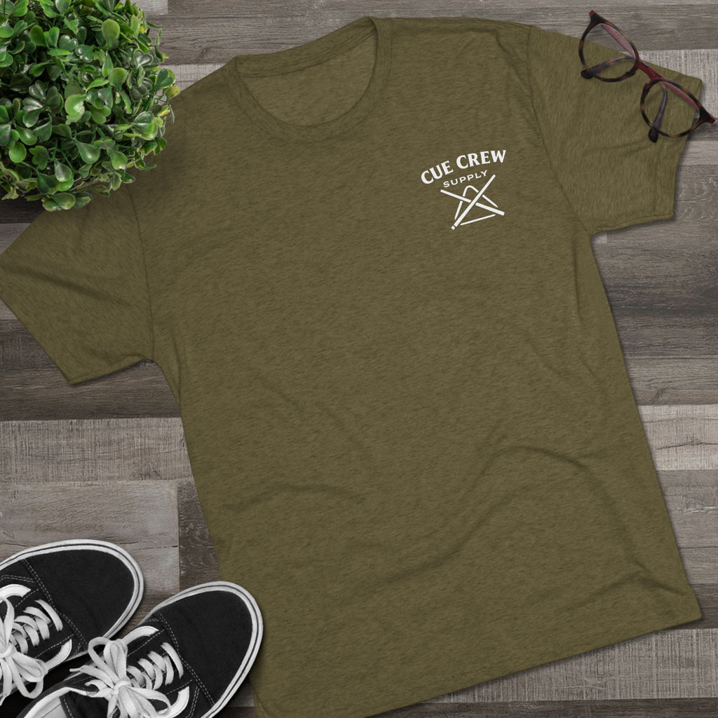 Pool Hair Don’t Care T‑Shirt — Funny Billiards Next Level Tri-Blend Tee