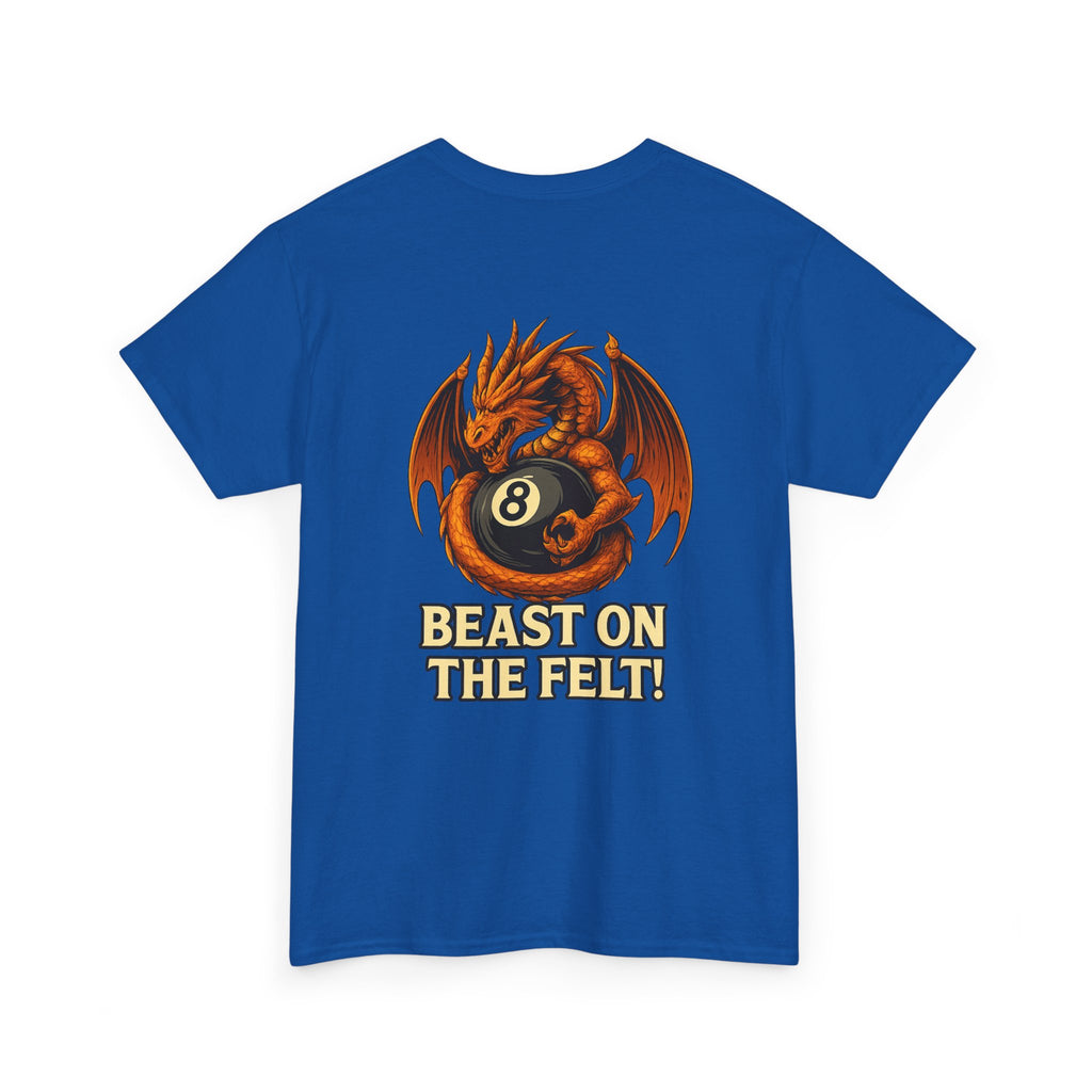 Beast On The Felt Dragon Billiards Gildan Tee