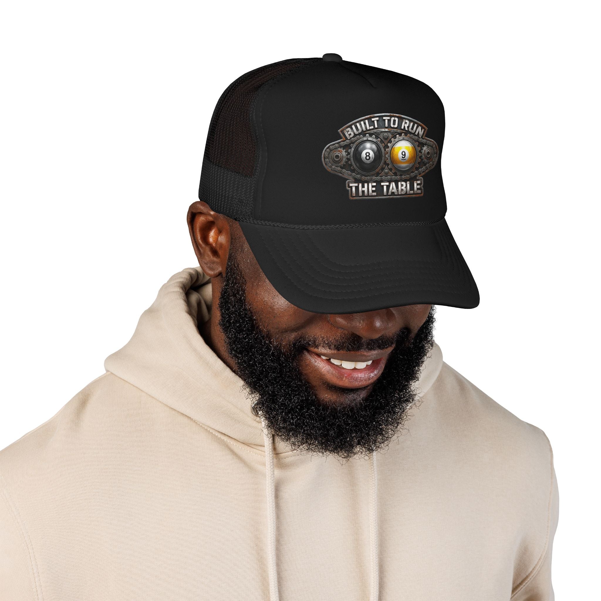 Built to Run the Table OTTO 39-165 Foam Trucker Hat – Billiards Snapback