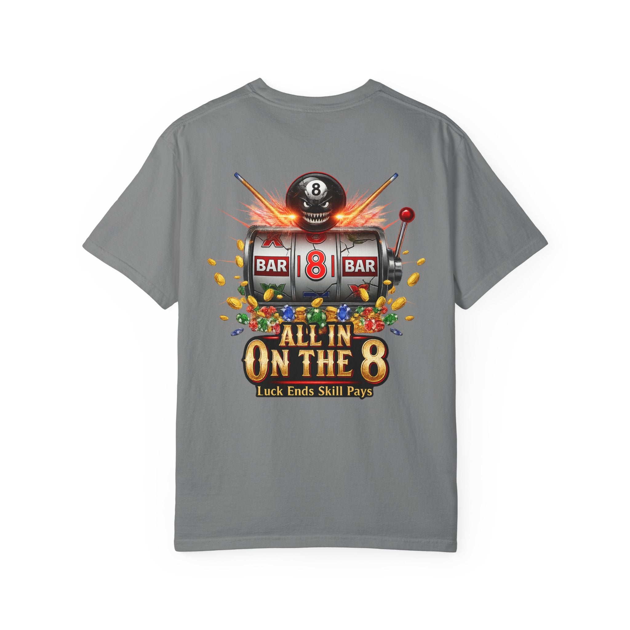 All In On The 8 Poker & Casino Billiards Mix Comfort Colors Tee