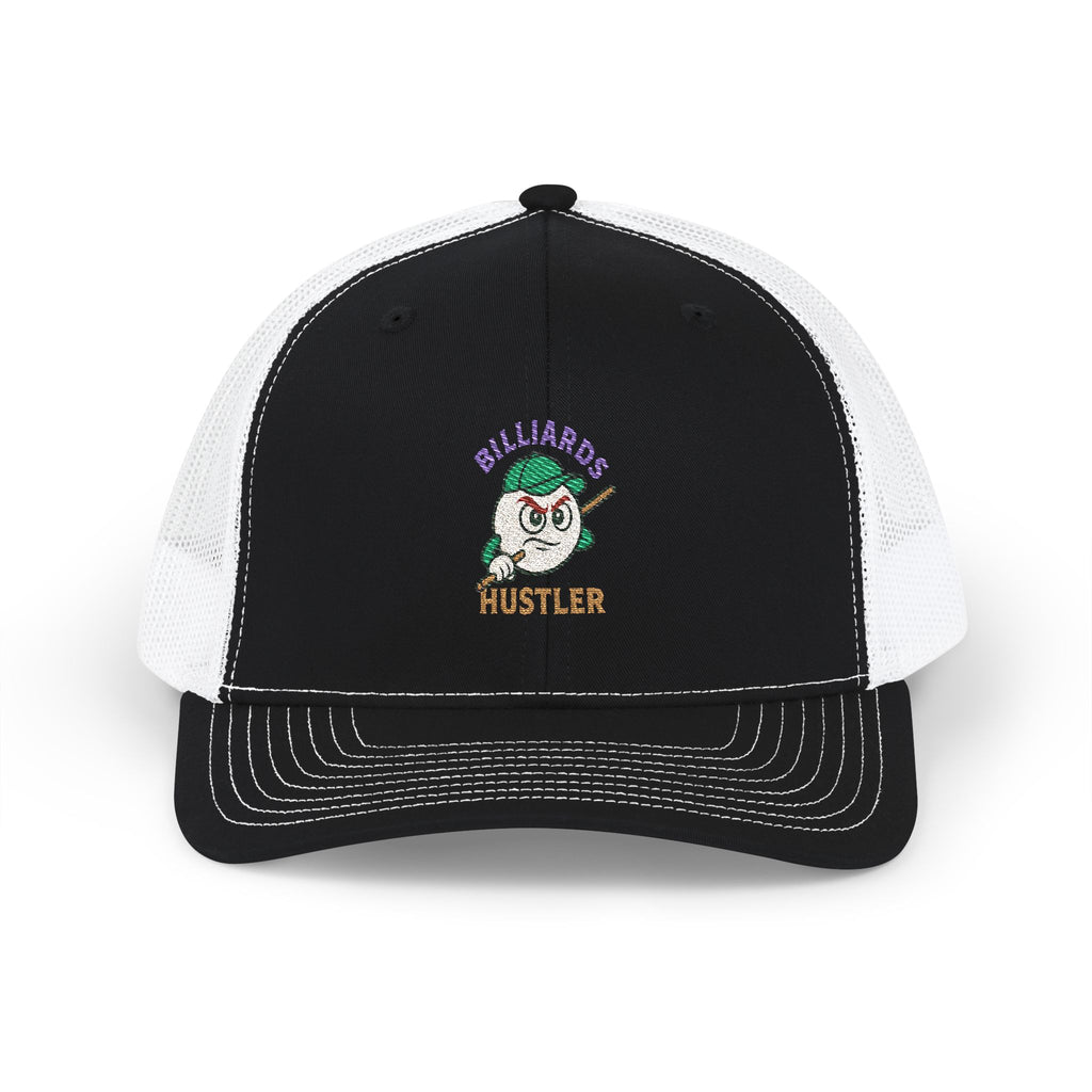 Billiards Hustler Embroidered Richardson Trucker Cap