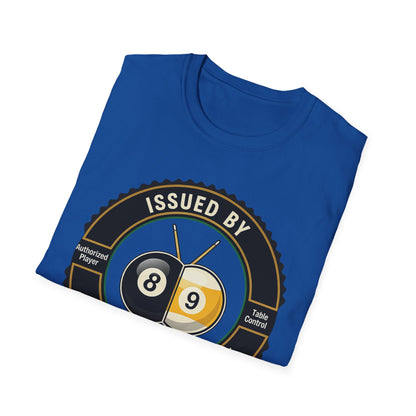 Issued By Cue Crew Supply V3 Core Line Billiards Gildan Tee