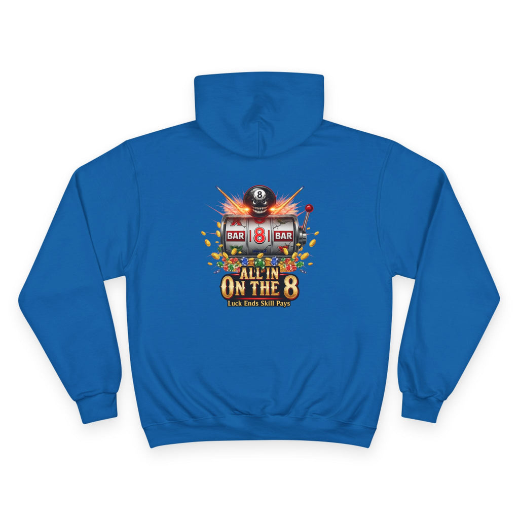 All In On The 8 Casino Billiards Mashup Champion Hoodie