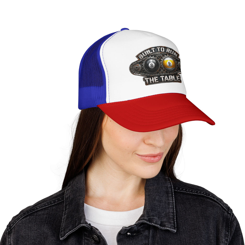 Built to Run the Table OTTO 39-165 Foam Trucker Hat – Billiards Snapback