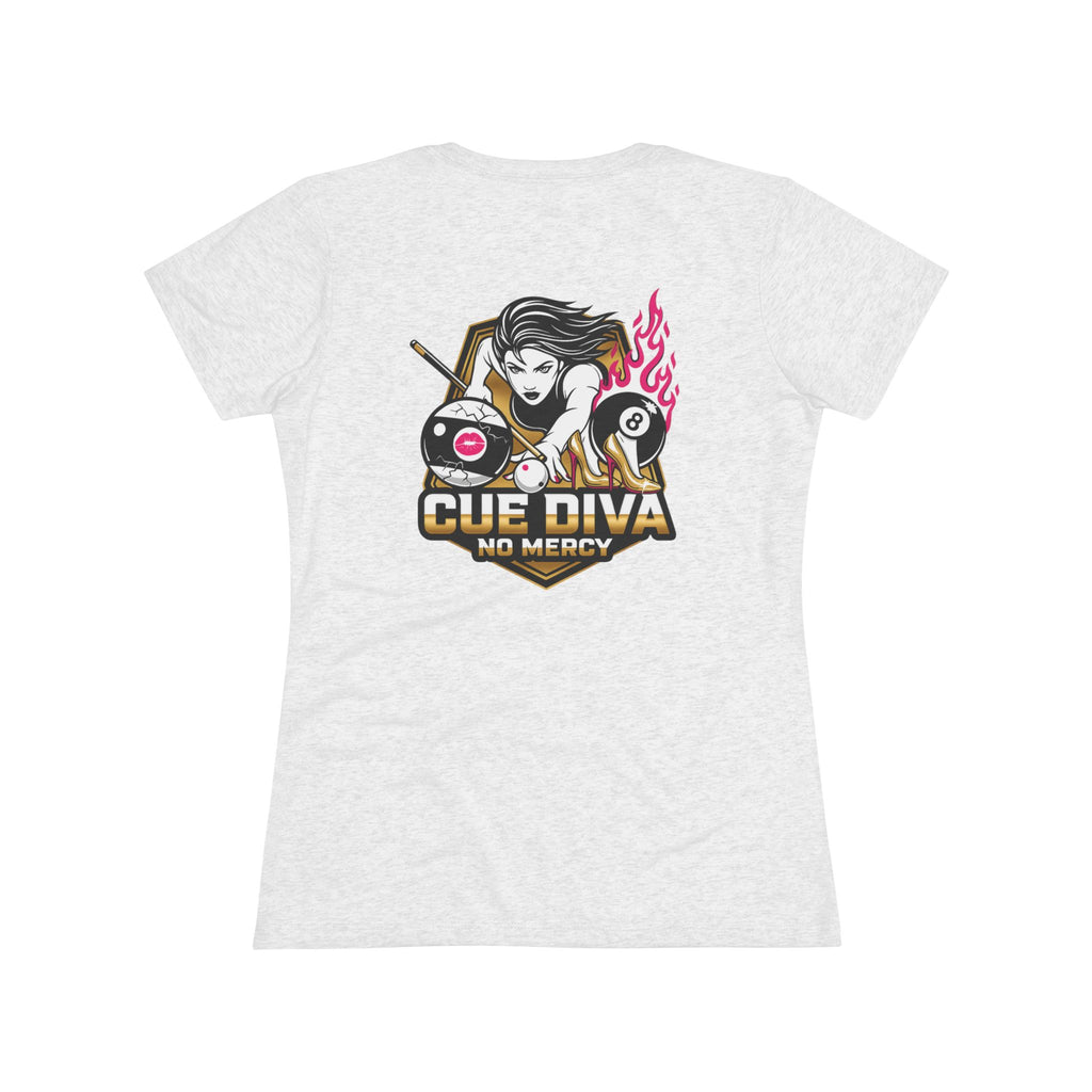 Cue Diva No Mercy Next Level Women's Tri-Blend Tee