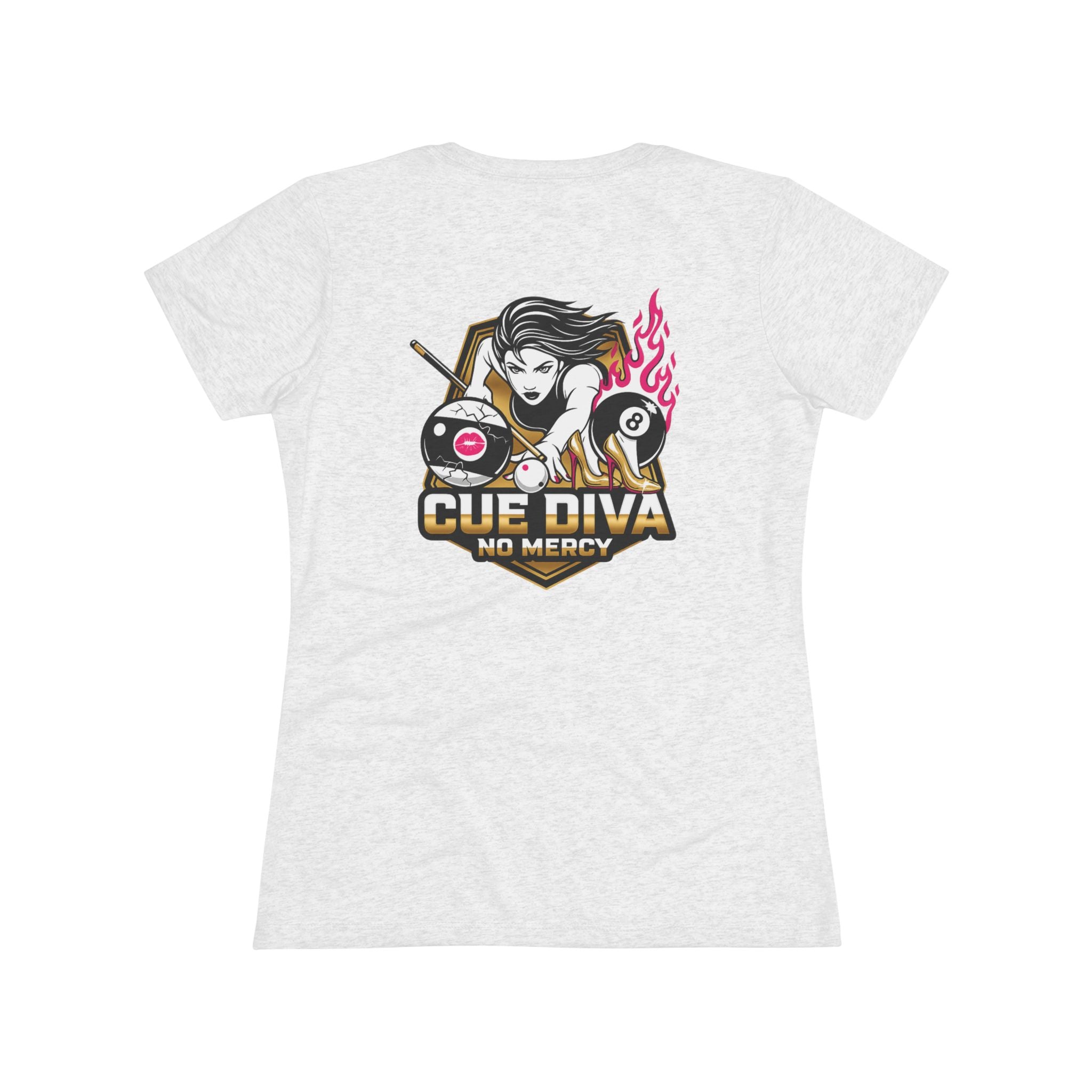 Cue Diva No Mercy Next Level Women's Tri-Blend Tee