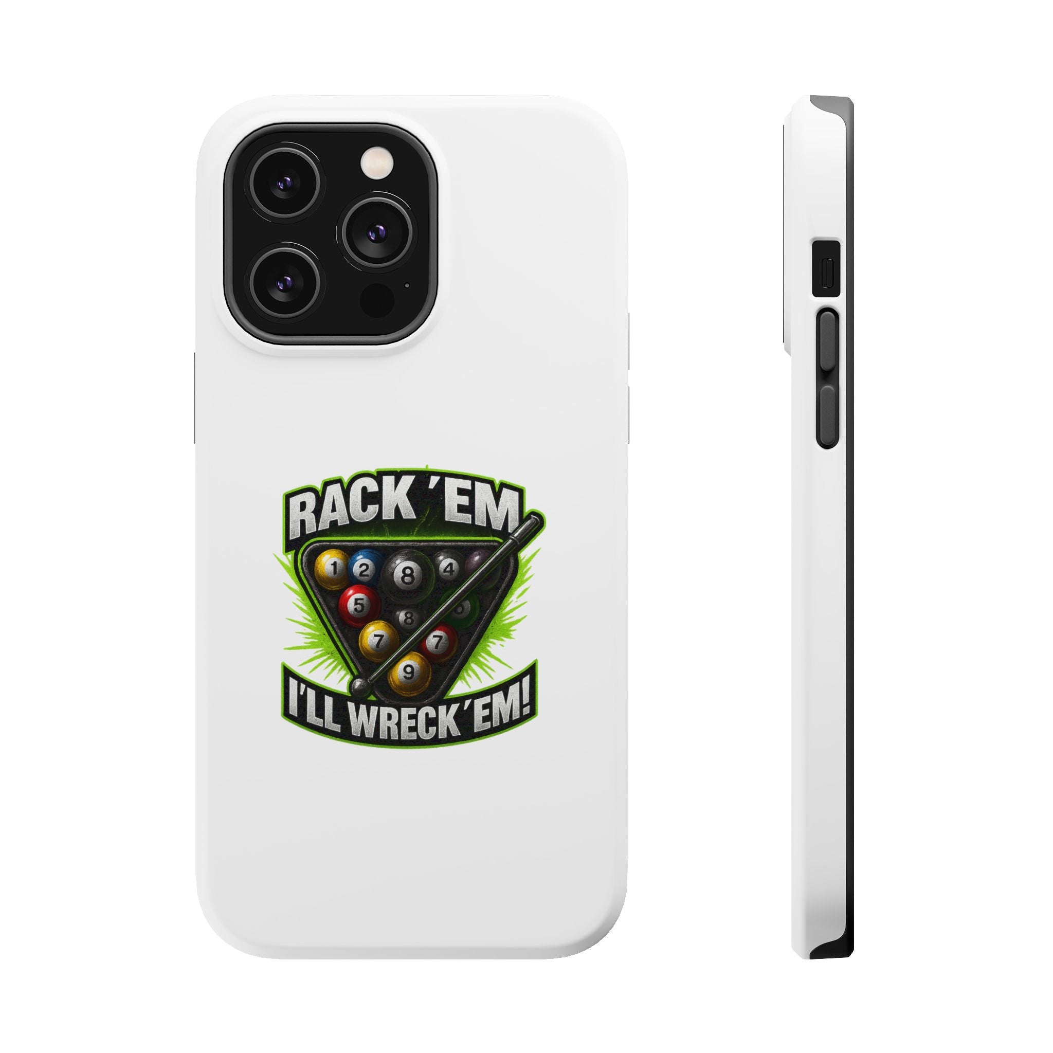 Magnetic Phone Case - Rack 'Em, I'll Wreck 'Em | Cool Custom Impact-Resistant Cases for Gamers & Pool Lovers, Perfect Gift for [...]