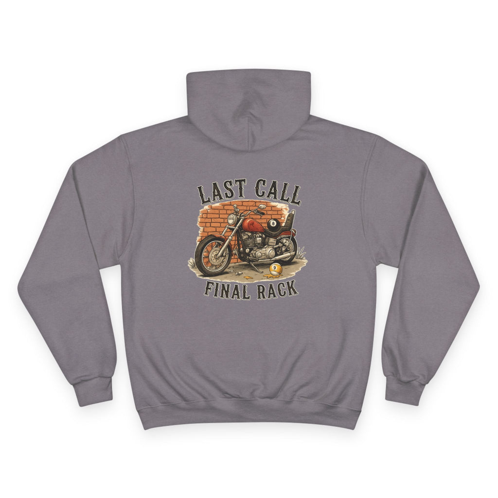 Last Call Final Rack Motorcycle Billiards Mashup Champion Hoodie