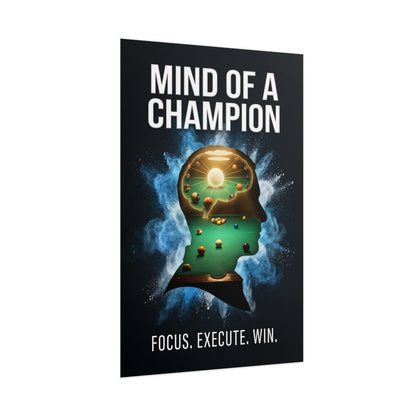 Mind of a Champion Motivational Rolled Poster 24"x36"