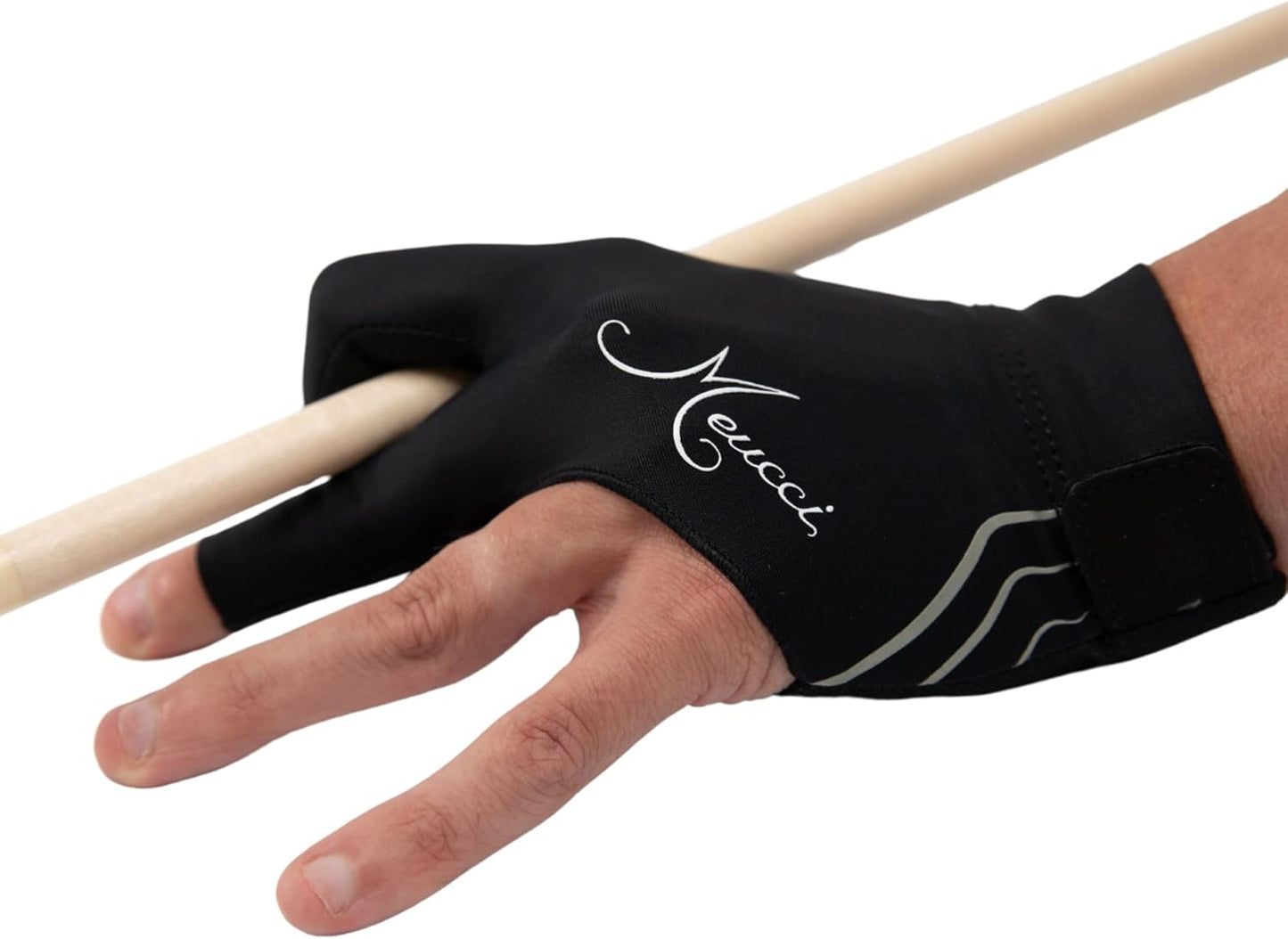 Meucci Elite Stroke Billiards Glove - Pool Glove with Anti-Slip Padding for Secure Grip and Smooth Stroke