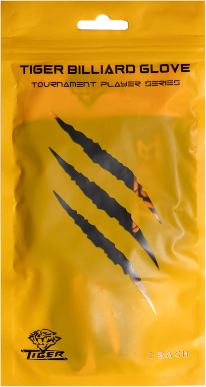 Tiger Billiard Pool Cue Glove - for Left Hand (Right-Handed Player)