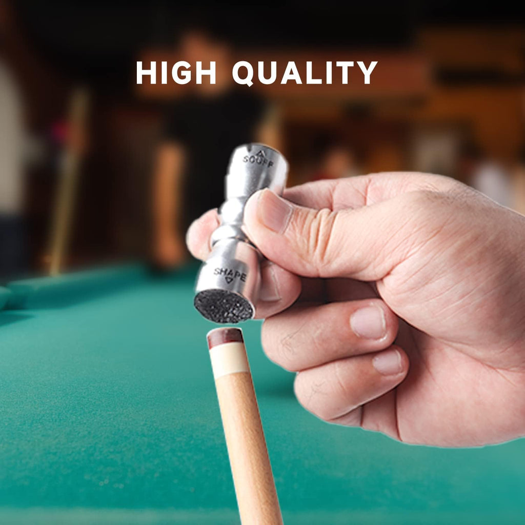 Billiard Pool Cue Tip Tool, Stick Scuffer/Shaper/Aerator Tool, Billiard Accessories