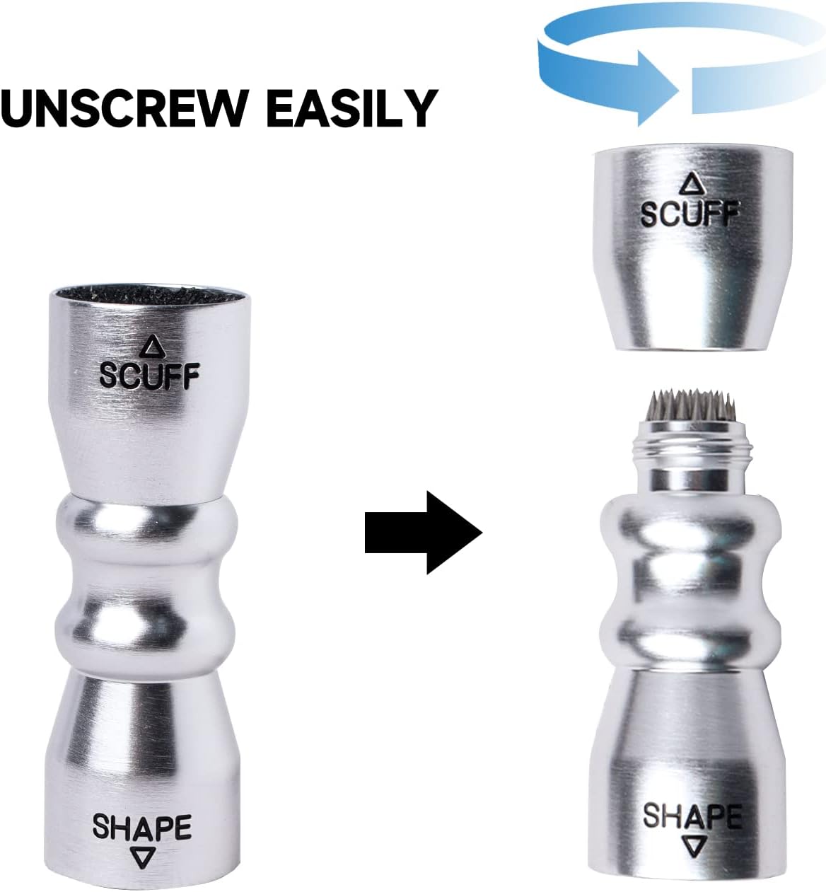 Billiard Pool Cue Tip Tool, Stick Scuffer/Shaper/Aerator Tool, Billiard Accessories