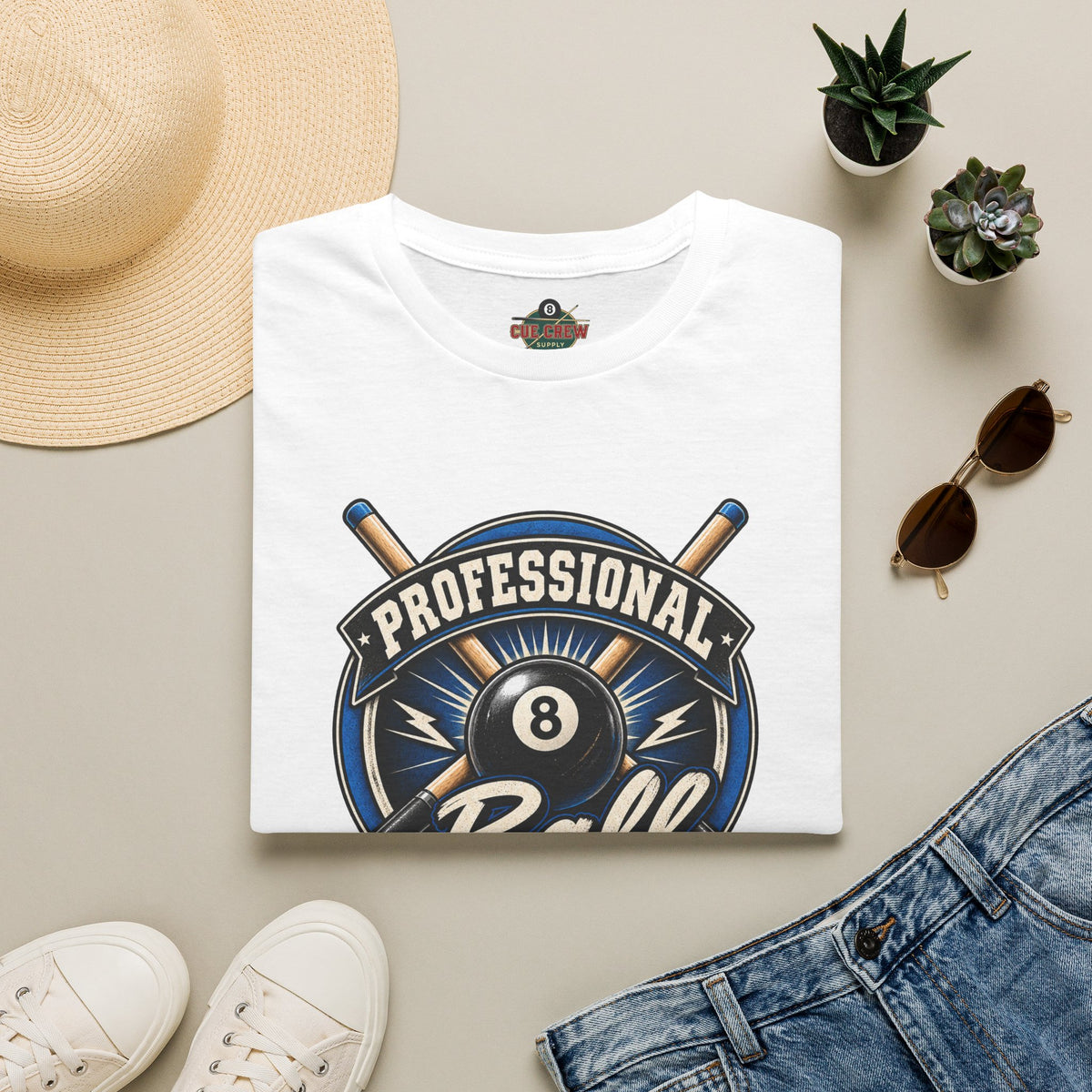 Professional Ball Banger – Funny Billiards T-Shirt – Pool Player Tee