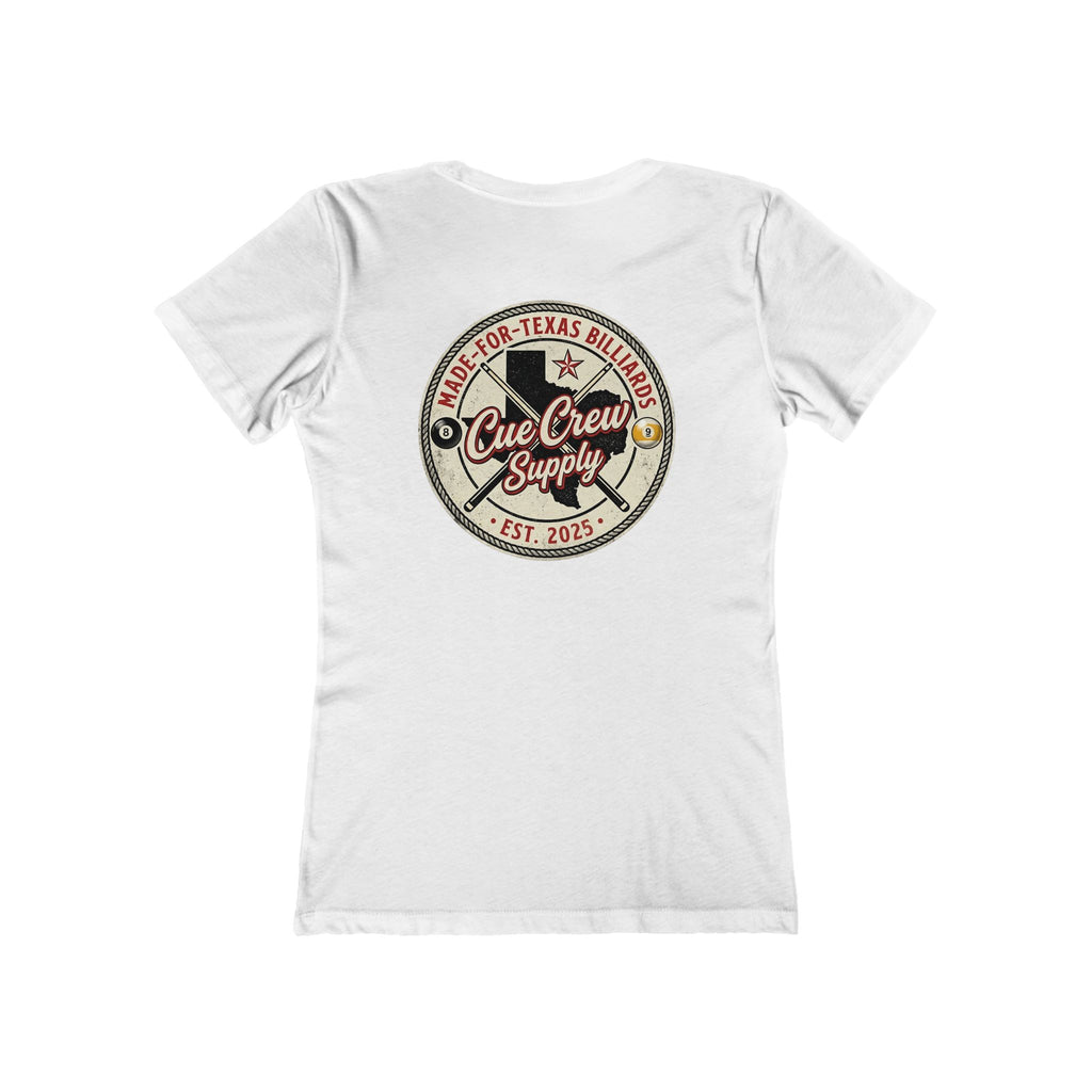 Cue Crew Supply Vintage Texas Logo Women’s Tee