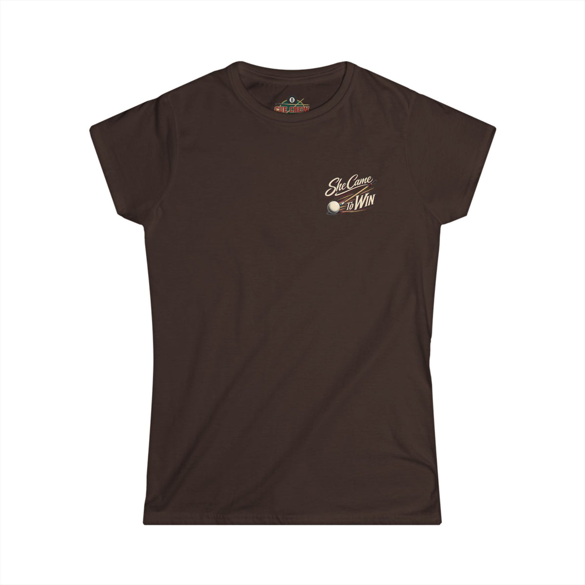 She Came To Win Women’s Billiards T-Shirt – Front & Back Pool Tee