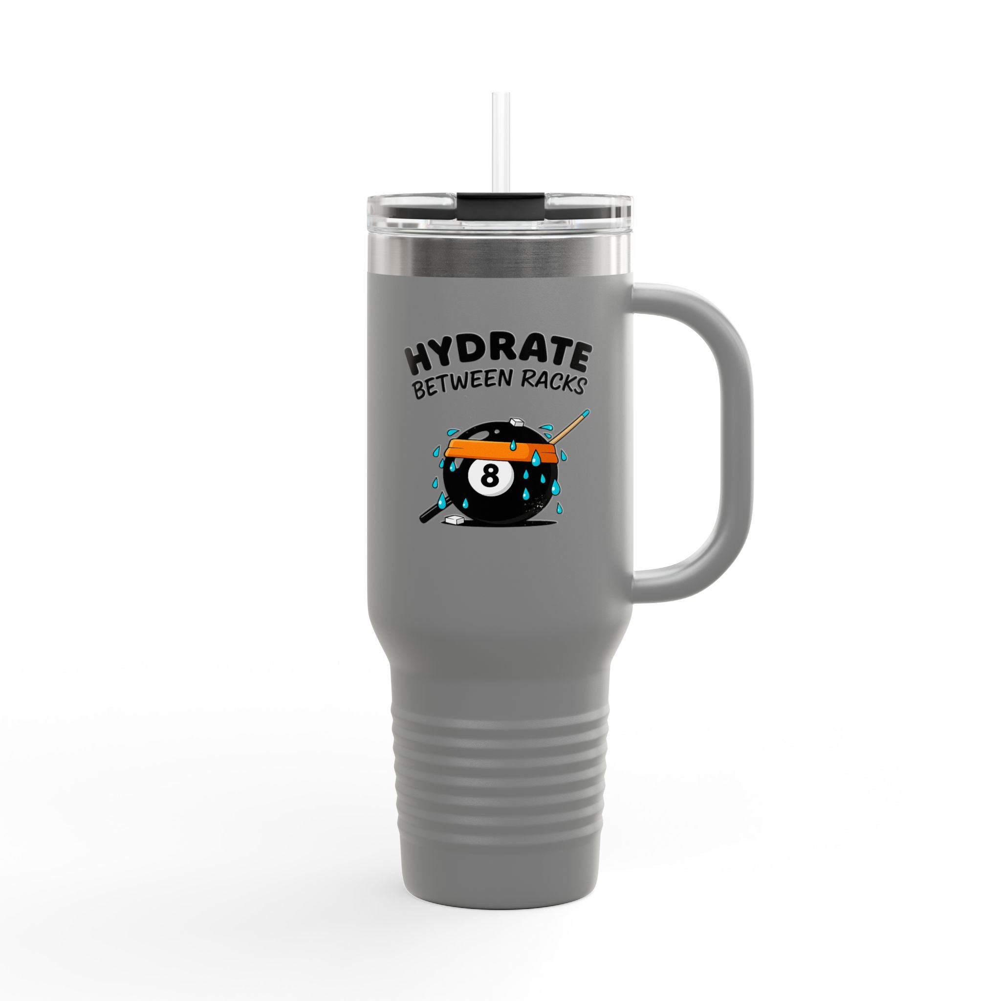 Hydrate Between Racks Billiards 40oz Insulated Travel Mug