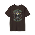 Table Is Mine You're Just Visiting Billiards T-Shirt | Skull King Pool Player Graphic Tee | Front & Back Print