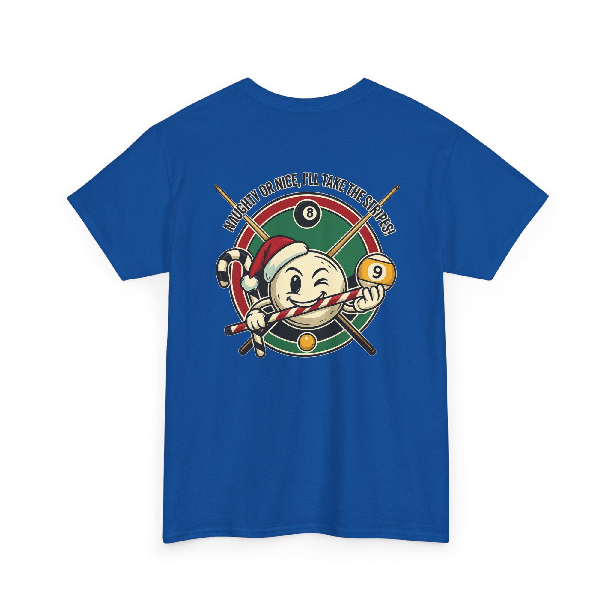 Naughty Or Nice, I'll Take The Stripes Gildan Billiards Tee